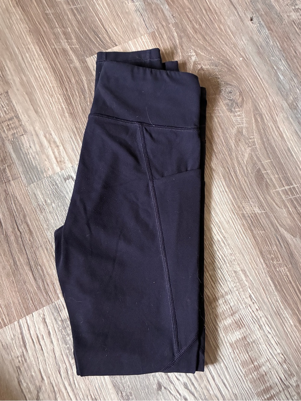 Kids Navy Blue Athleta Leggings with Side Pocket